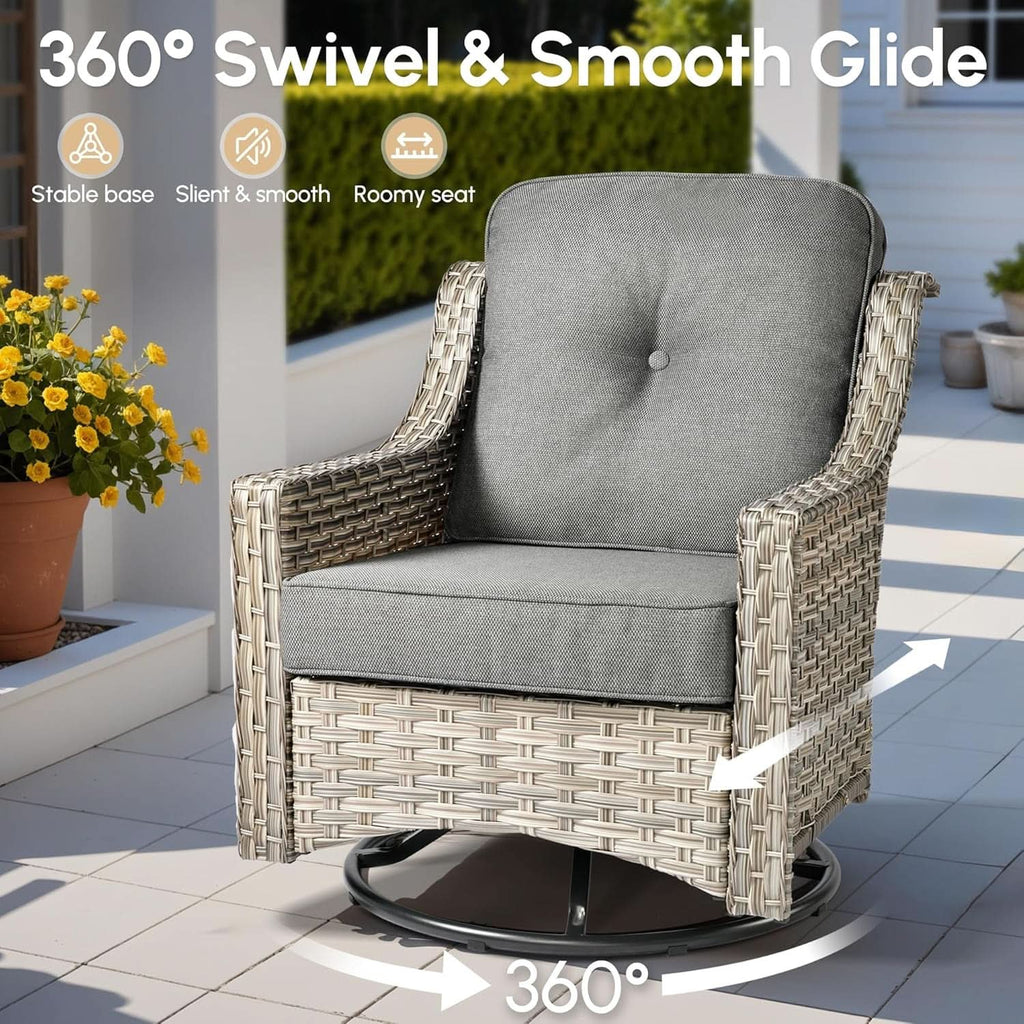 Velora Premium Patio Furniture Set with Fire Pit Table — product image