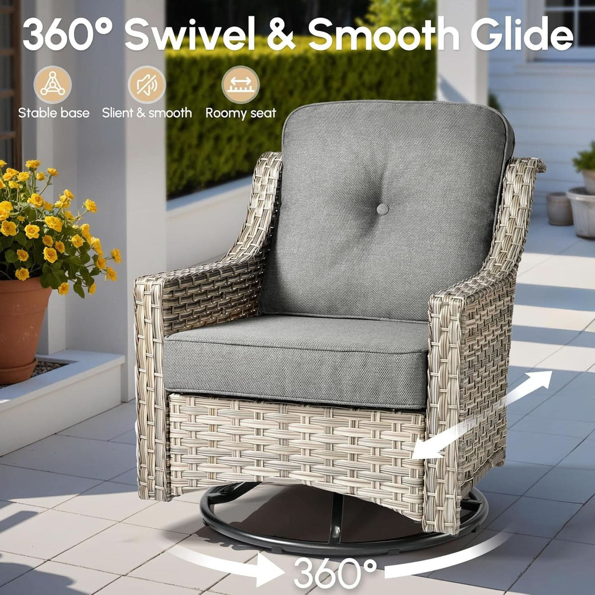 Velora Premium Patio Furniture Set with Fire Pit Table — product image