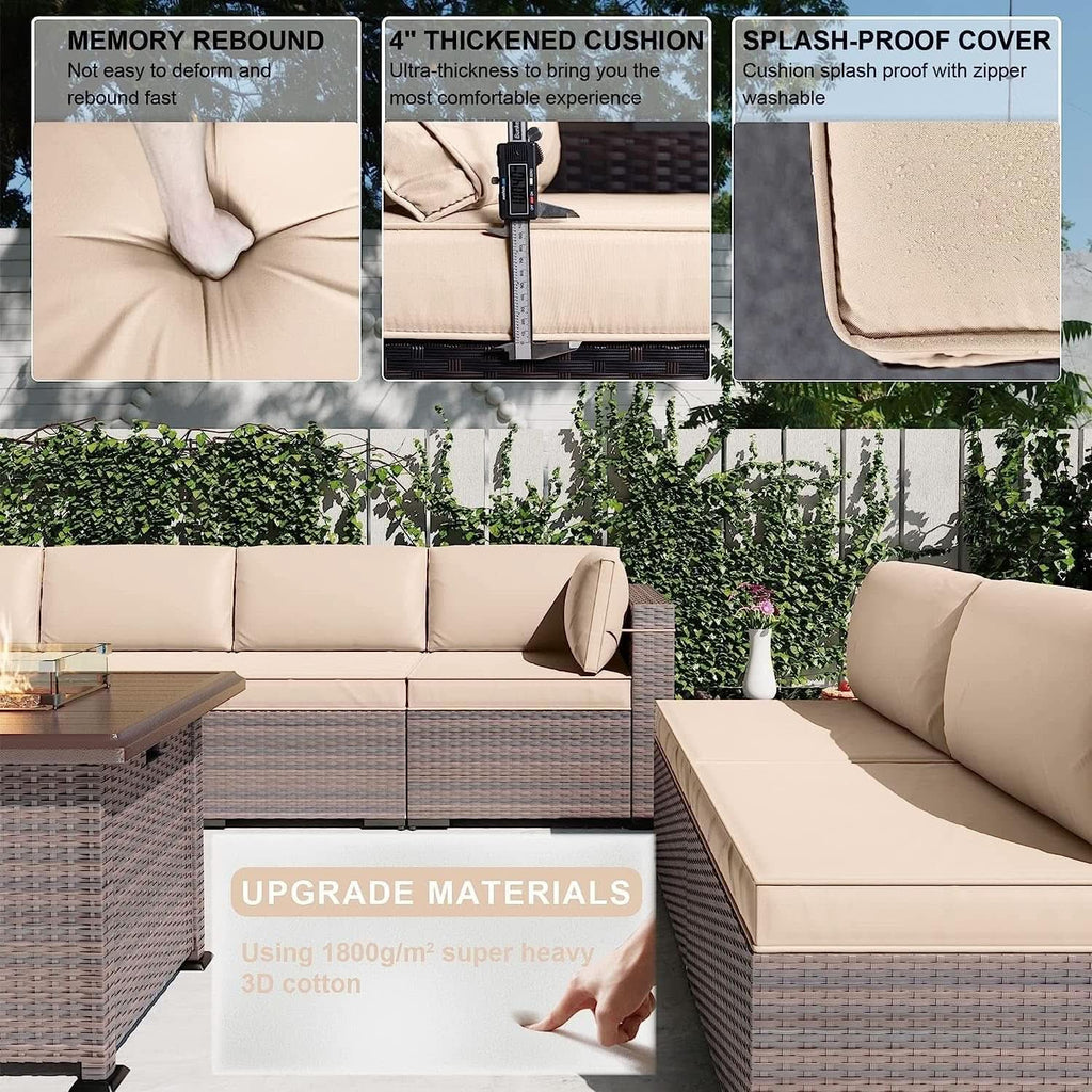 Velora 13-Piece Patio Conversation Set with Fire Pit — product image