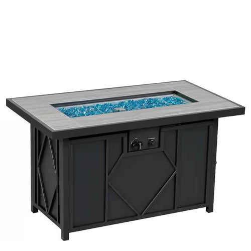 Velora 42-Inch Propane Fire Pit Patio Table with Blue Fire Glass — product image