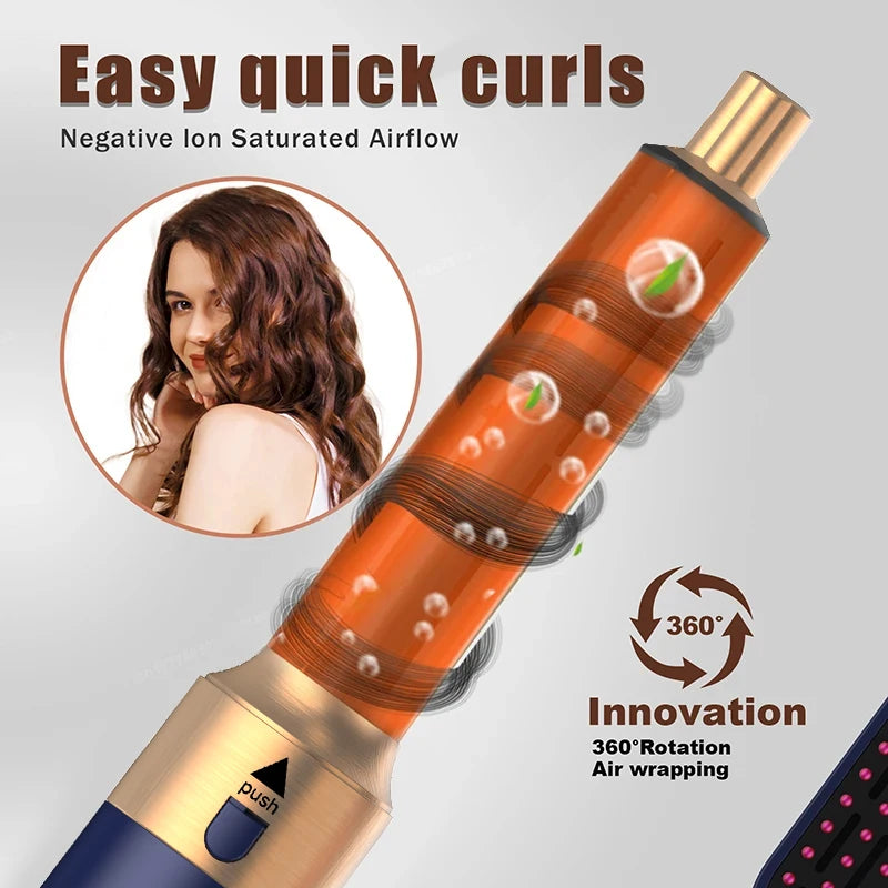 Velora 5 In 1 Multi Styler New Design Hair Dryer for Hair 5 in 1 Styler with Curling Barrel Hot Air Brush Styling Tool MultiStyler