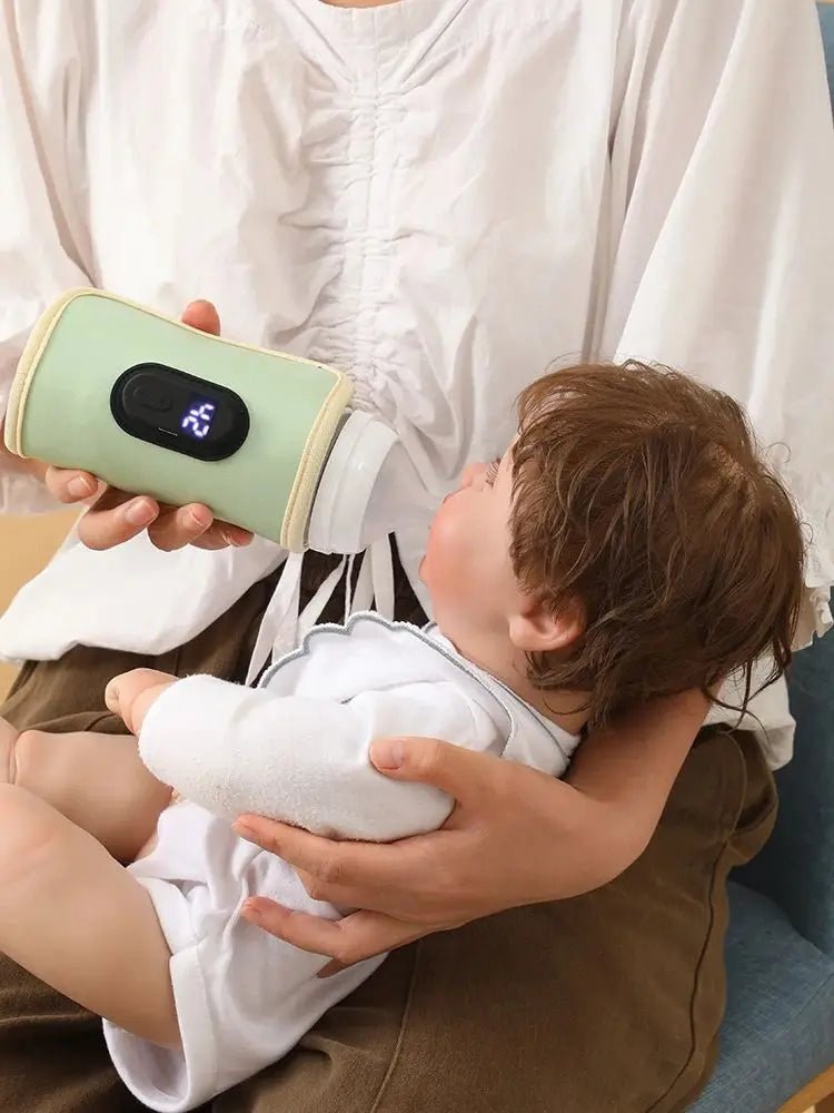 Velora Baby Milk Warmer Baby Nursing Bottle Heater, Portable USB Bottle Warmer for Car, Outdoor Travel Accessories Outdoor Portable