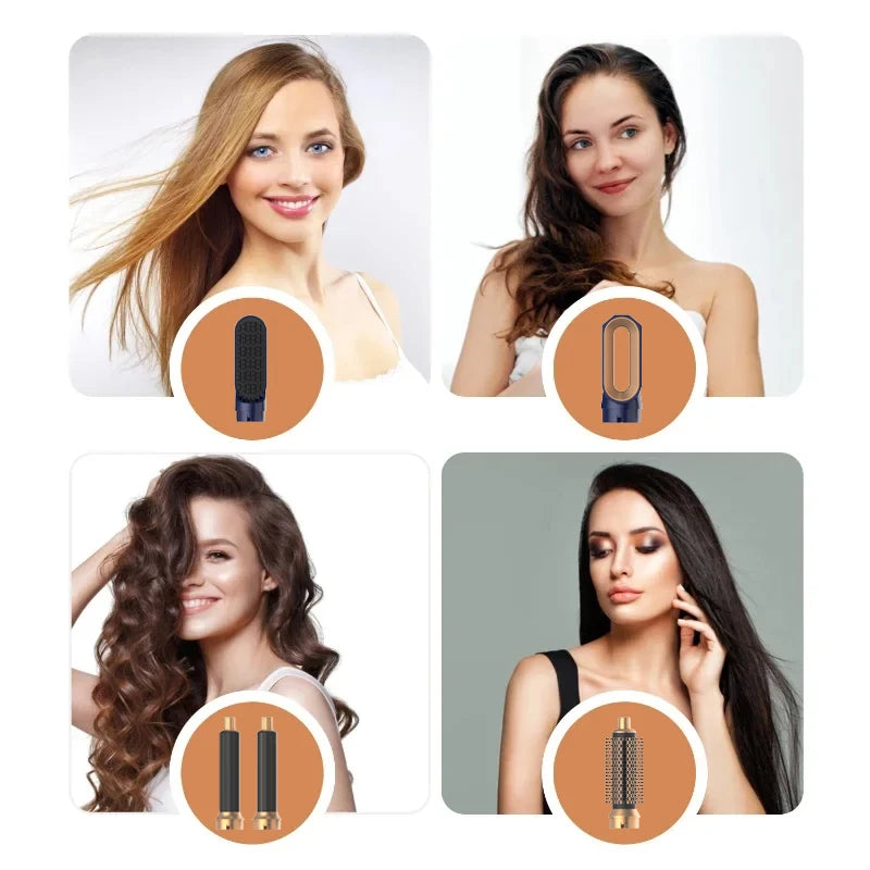 Velora 5 In 1 Multi Styler New Design Hair Dryer for Hair 5 in 1 Styler with Curling Barrel Hot Air Brush Styling Tool MultiStyler