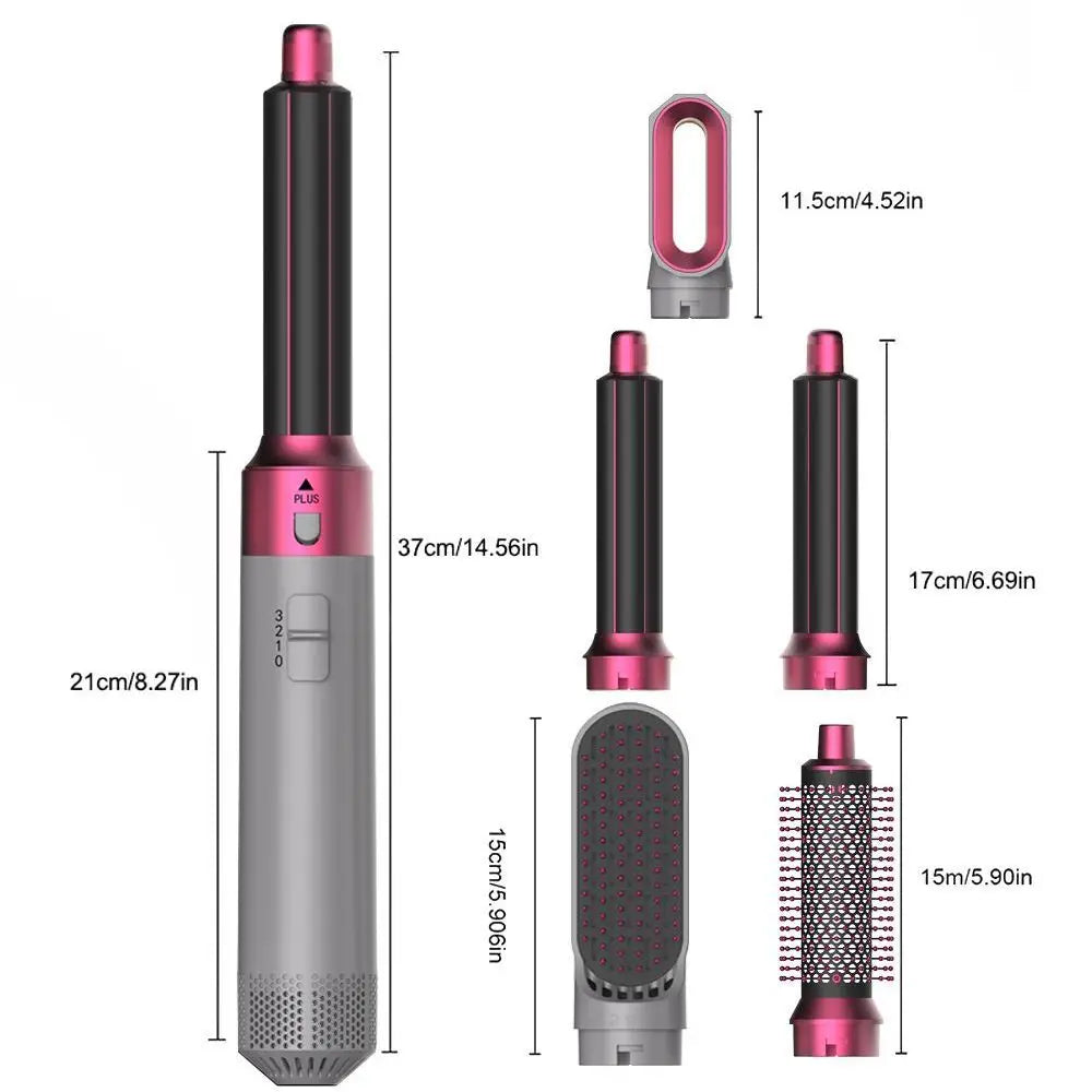 Velora 5 In 1 Multi Styler New Design Hair Dryer for Hair 5 in 1 Styler with Curling Barrel Hot Air Brush Styling Tool MultiStyler