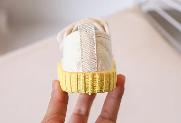 Children Canvas Shoe Candy Color Korean Style Kids Casual Shoes Toddler Girl Boy Breathable Soft Sole Board Shoes Tenis Infantil