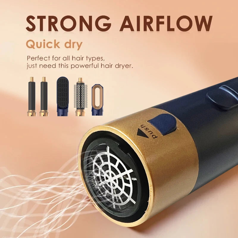 Velora 5 In 1 Multi Styler New Design Hair Dryer for Hair 5 in 1 Styler with Curling Barrel Hot Air Brush Styling Tool MultiStyler