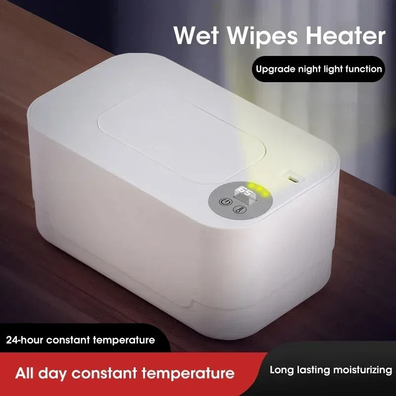 Velora USB Portable Baby Wipe Warmer with LED Display Wet Towel Heater Dispenser for Home Car Travel