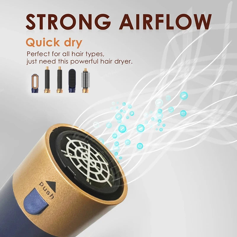Velora 5 In 1 Multi Styler New Design Hair Dryer for Hair 5 in 1 Styler with Curling Barrel Hot Air Brush Styling Tool MultiStyler