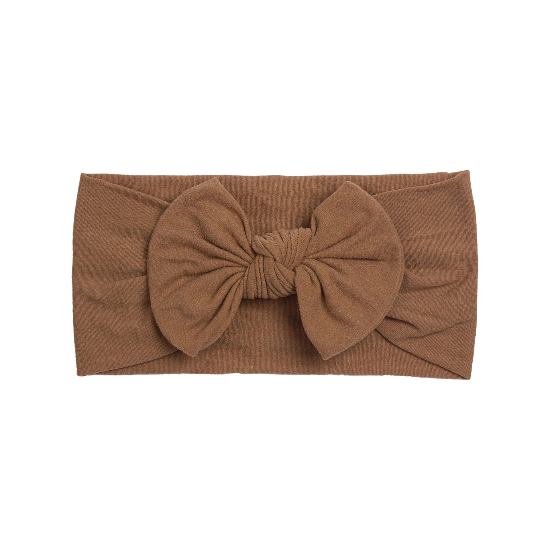 Soft Baby Bow Headband – Stretchy Nylon Hair Band for Newborn Girls & Toddlers