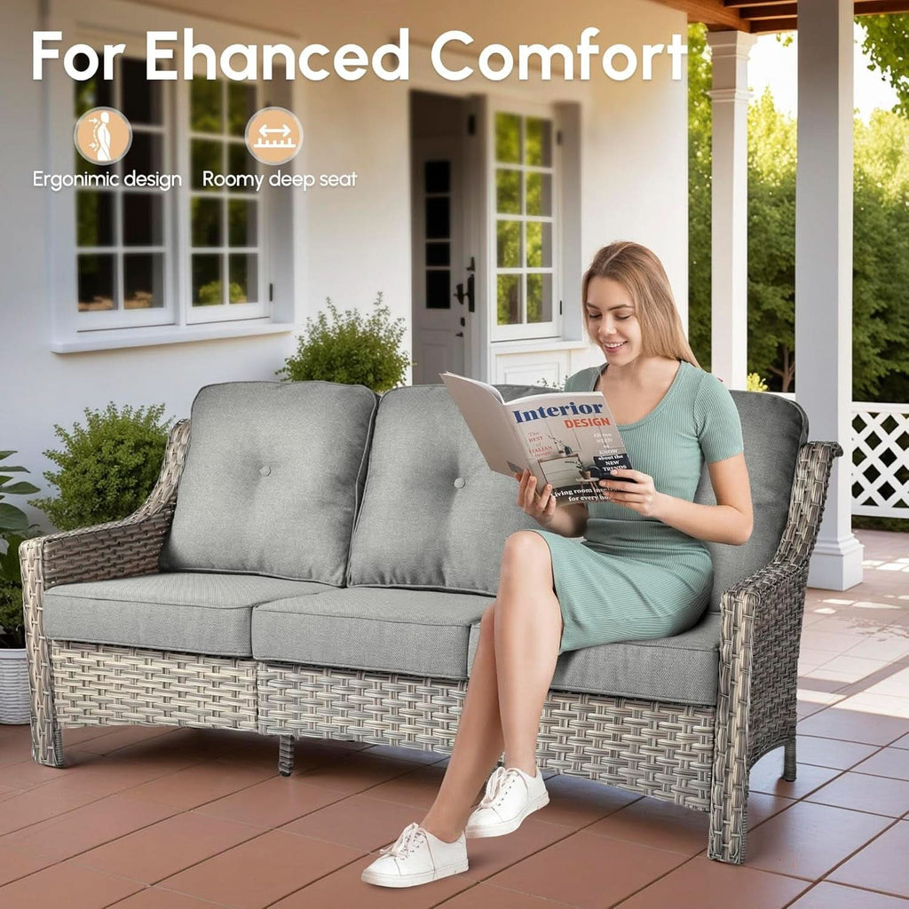 Velora Premium Patio Furniture Set with Fire Pit Table — product image