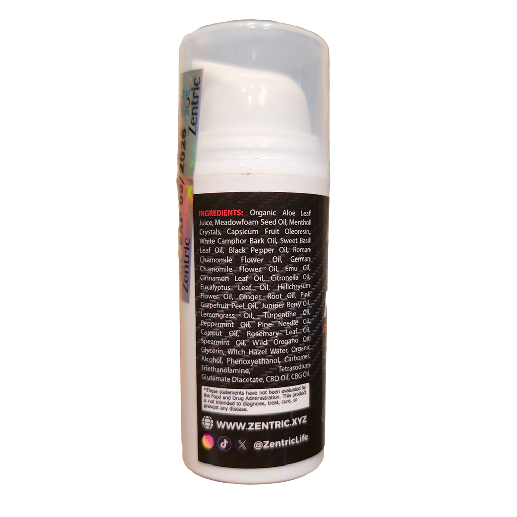 Max Relief Recovery Gel Travel 945mg CBD 225 CBG 1oz